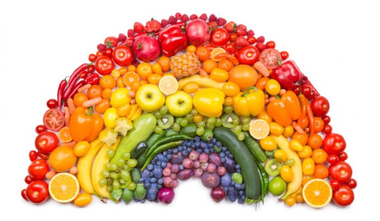 Fruit and vegetable rainbow