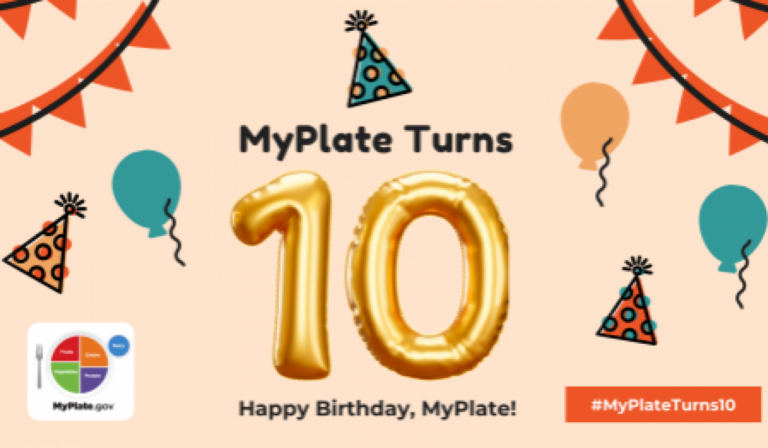 MyPlate Turns 10 Illustration