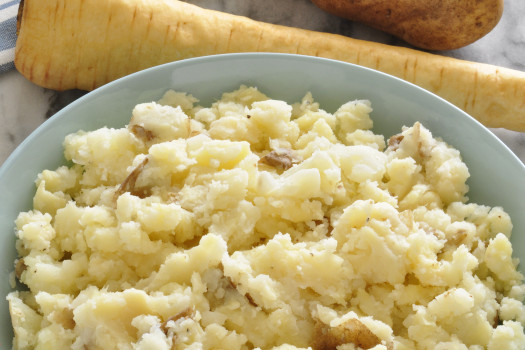 Mashed Parsnips and Potatoes