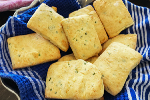 Parmesan Chive Biscuits