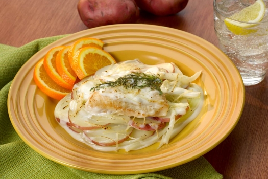 Scalloped Potatoes and Chicken with Fennel