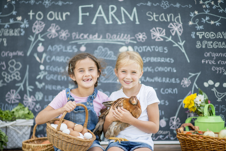 Sisters At The Farmer's Market