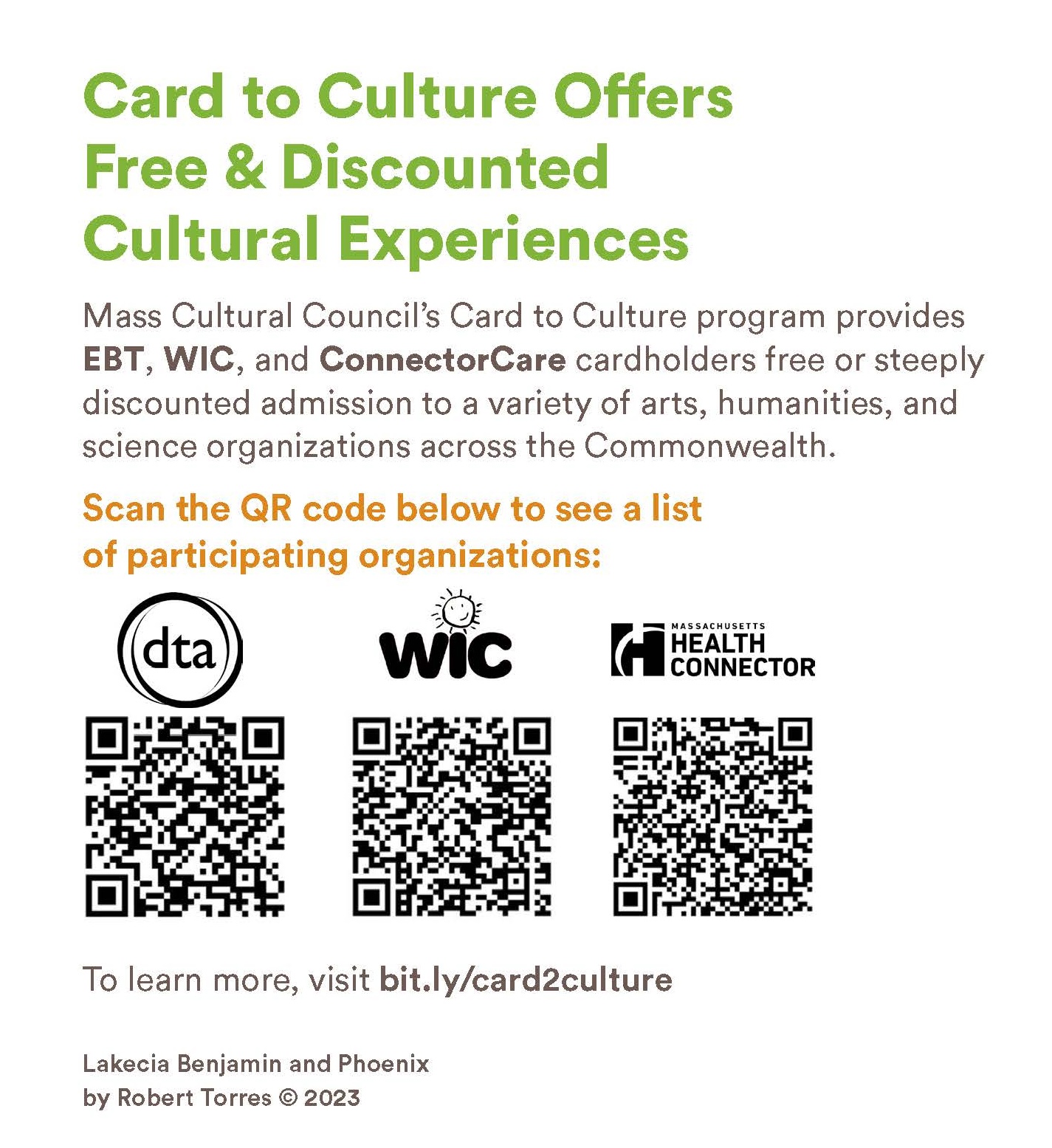 Card to Culture Offers
Free & Discounted
Cultural Experiences