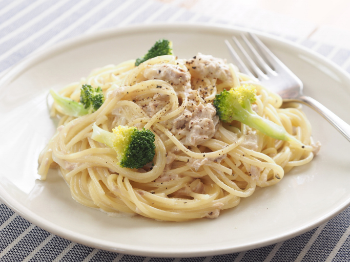 Tuna and broccoli spaghetti
