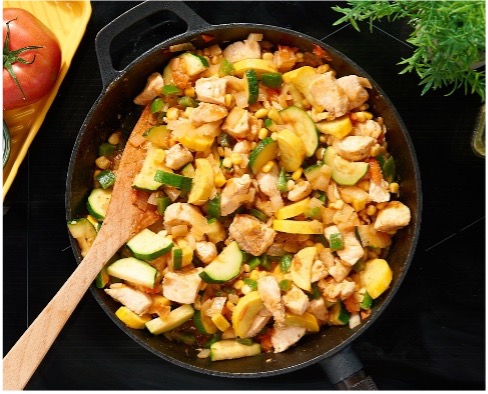 Mexican Chicken Zucchini Skillet