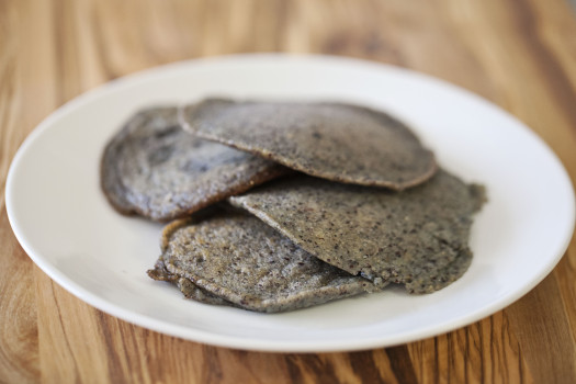 Blue Cornmeal Pancakes