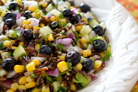 Corn, Blueberry, and Wild Rice Salad