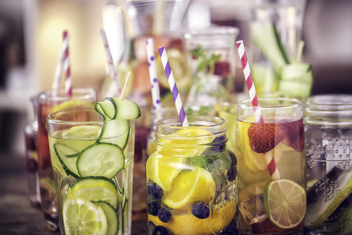 Variation of Infused Water with Fresh Fruits