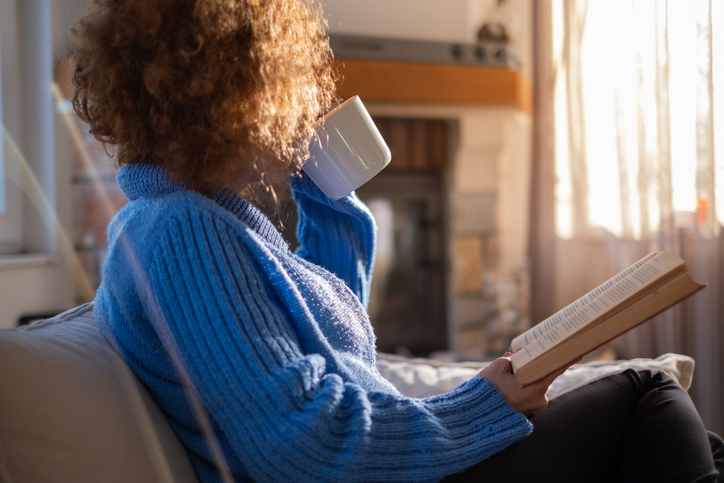 Cozy Weekend With a Book and Coffee